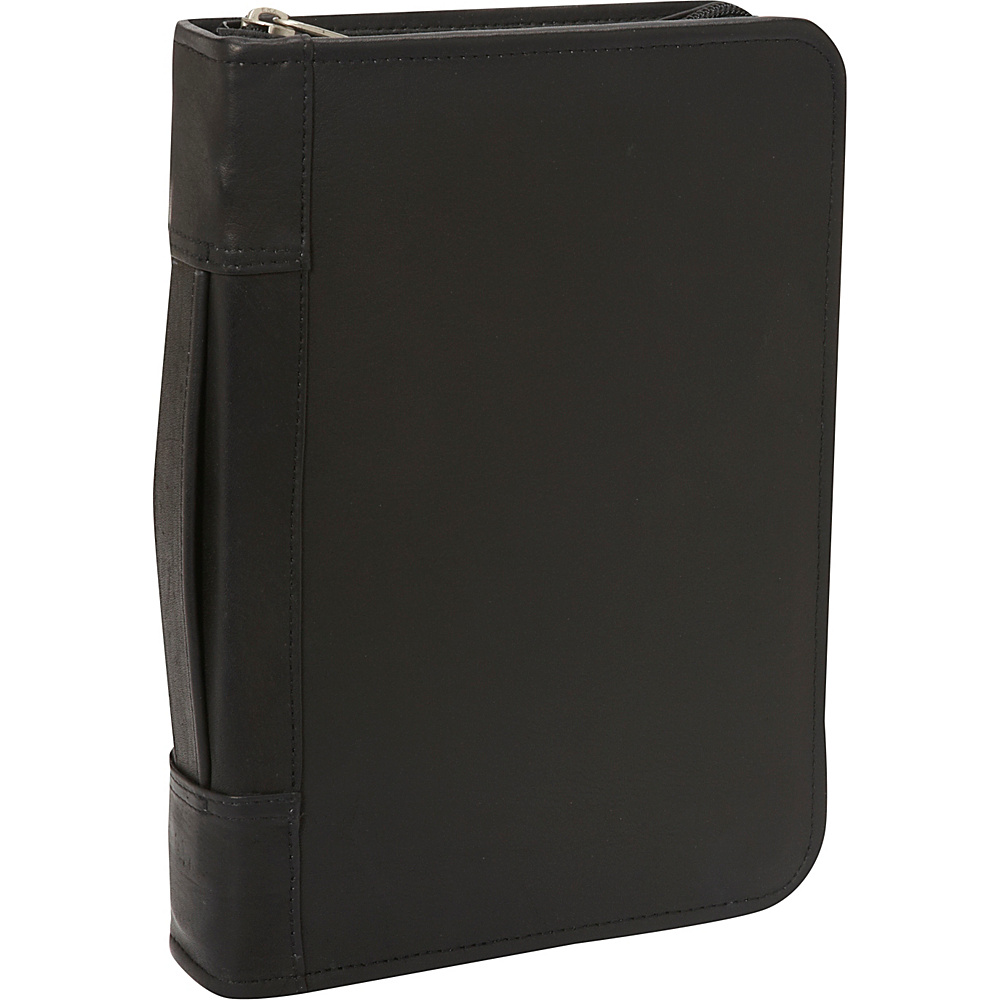 David King Co. Zippered 3 Ring Agenda with Handle Black David King Co. Business Accessories
