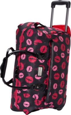 betsey johnson wheeled duffel