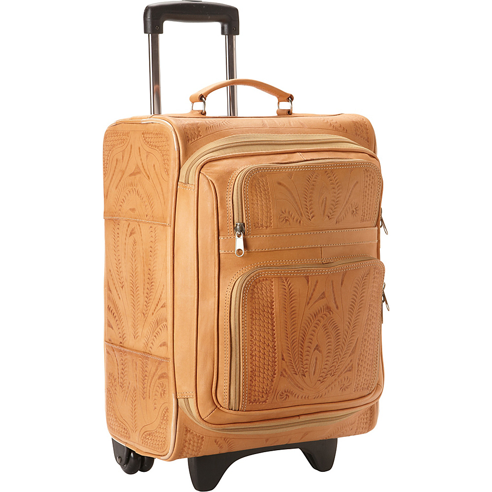 Ropin West 17 Upright Roller Bag Natural Ropin West Small Rolling Luggage