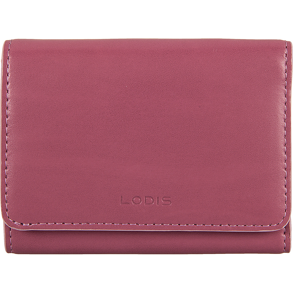 Lodis Audrey Mallory French Wallet Beet Iced Violet Lodis Women s Wallets