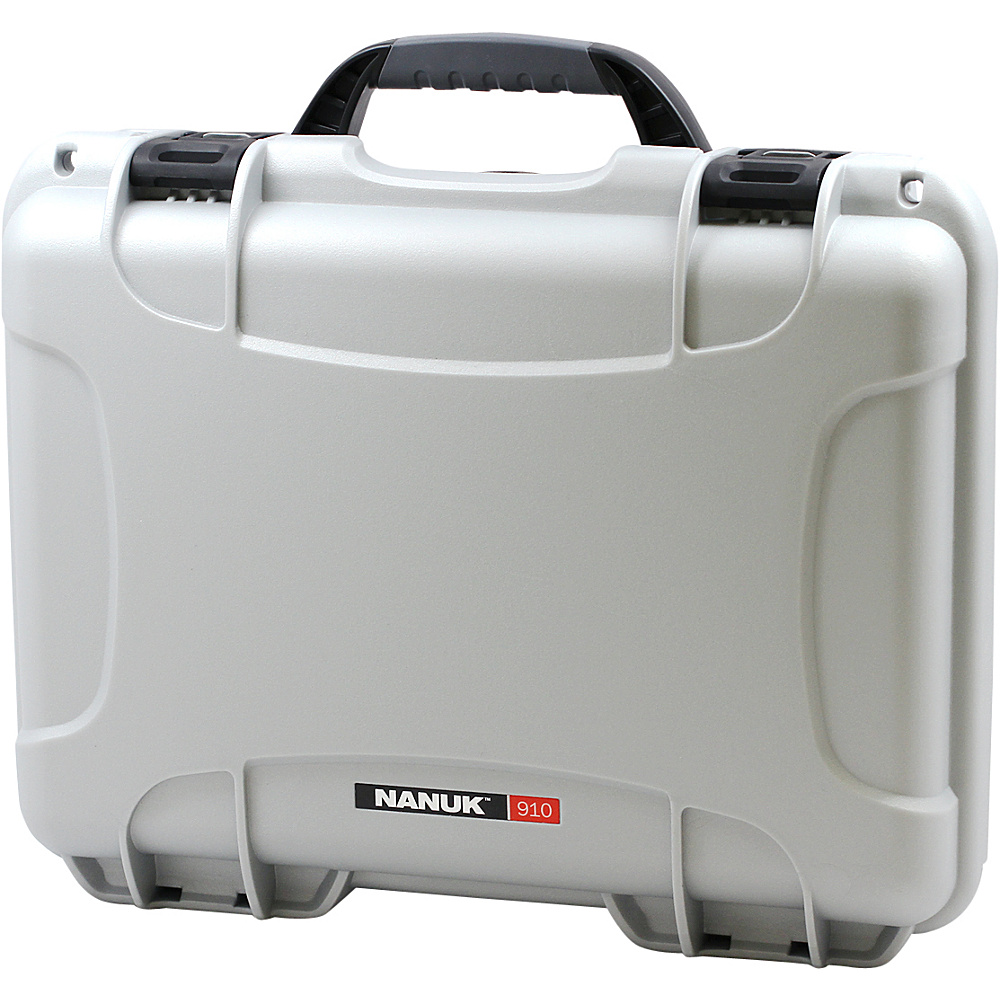 NANUK 910 Case With 3 Part Foam Insert Silver NANUK Electronic Cases