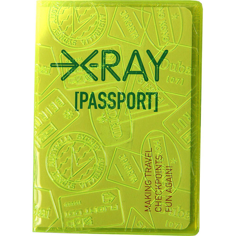 Flight 001 X ray Passport Cover Yellow South Africa Flight 001 Travel Wallets