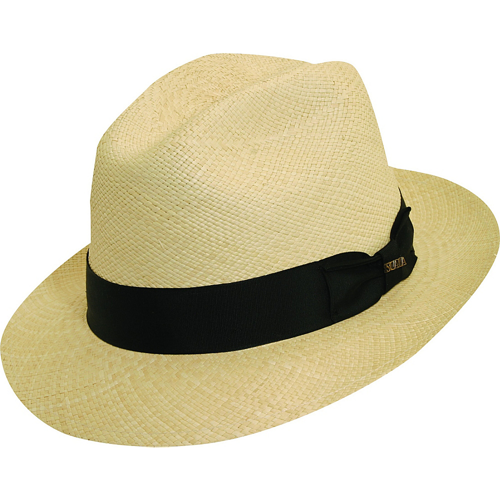 Scala Hats Panama Snap Brim Hat Natural Medium Scala Hats Hats Gloves Scarves