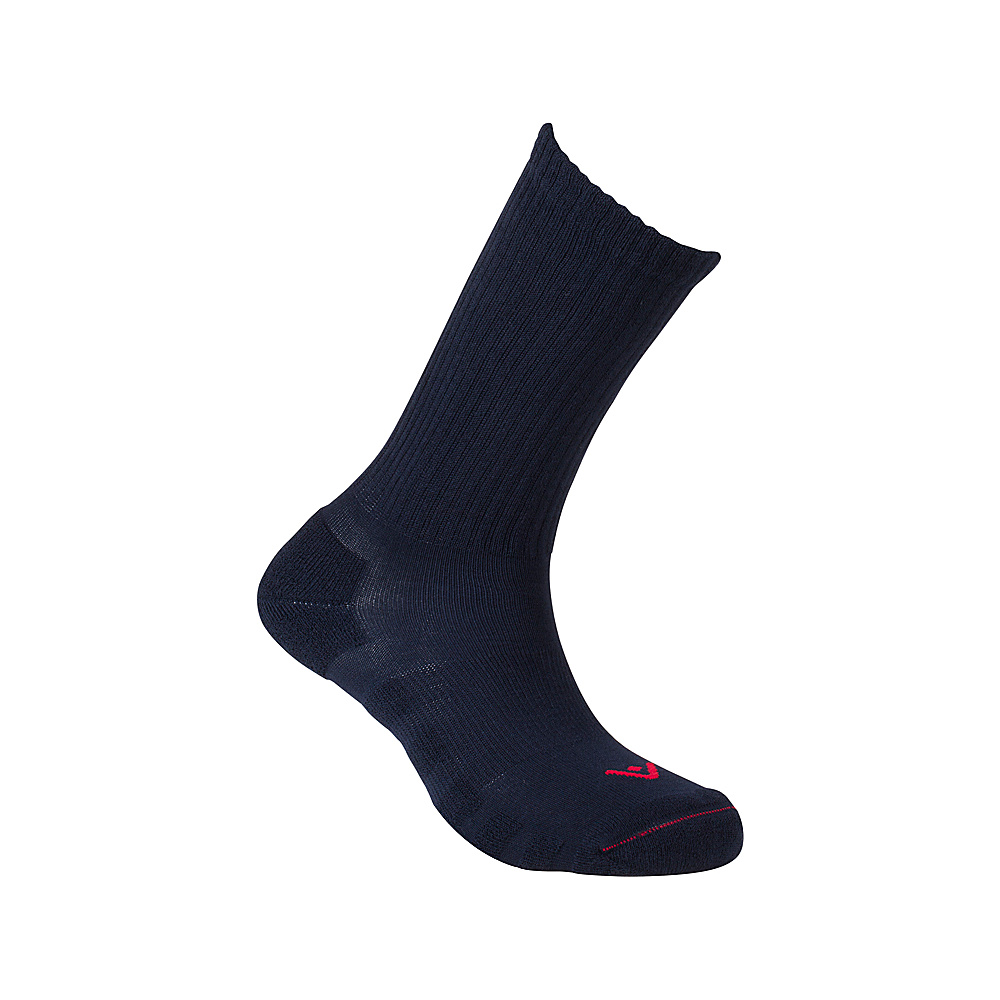 Active Energy Travel Compression Cushioned Crew Socks Navy Active Energy Travel Comfort and Health