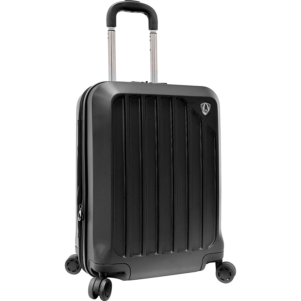 Traveler s Choice Glacier 21 Hardshell Expandable Carry On Spinner Luggage Black Traveler s Choice Hardside Carry On