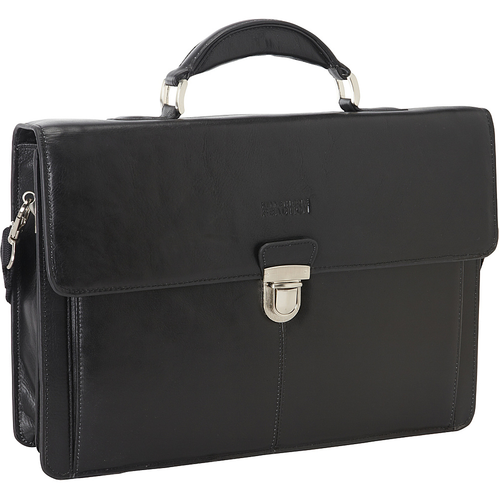Kenneth Cole Reaction Rio Leather Portfolio Brief EXCLUSIVE Black Kenneth Cole Reaction Non Wheeled Business Cases