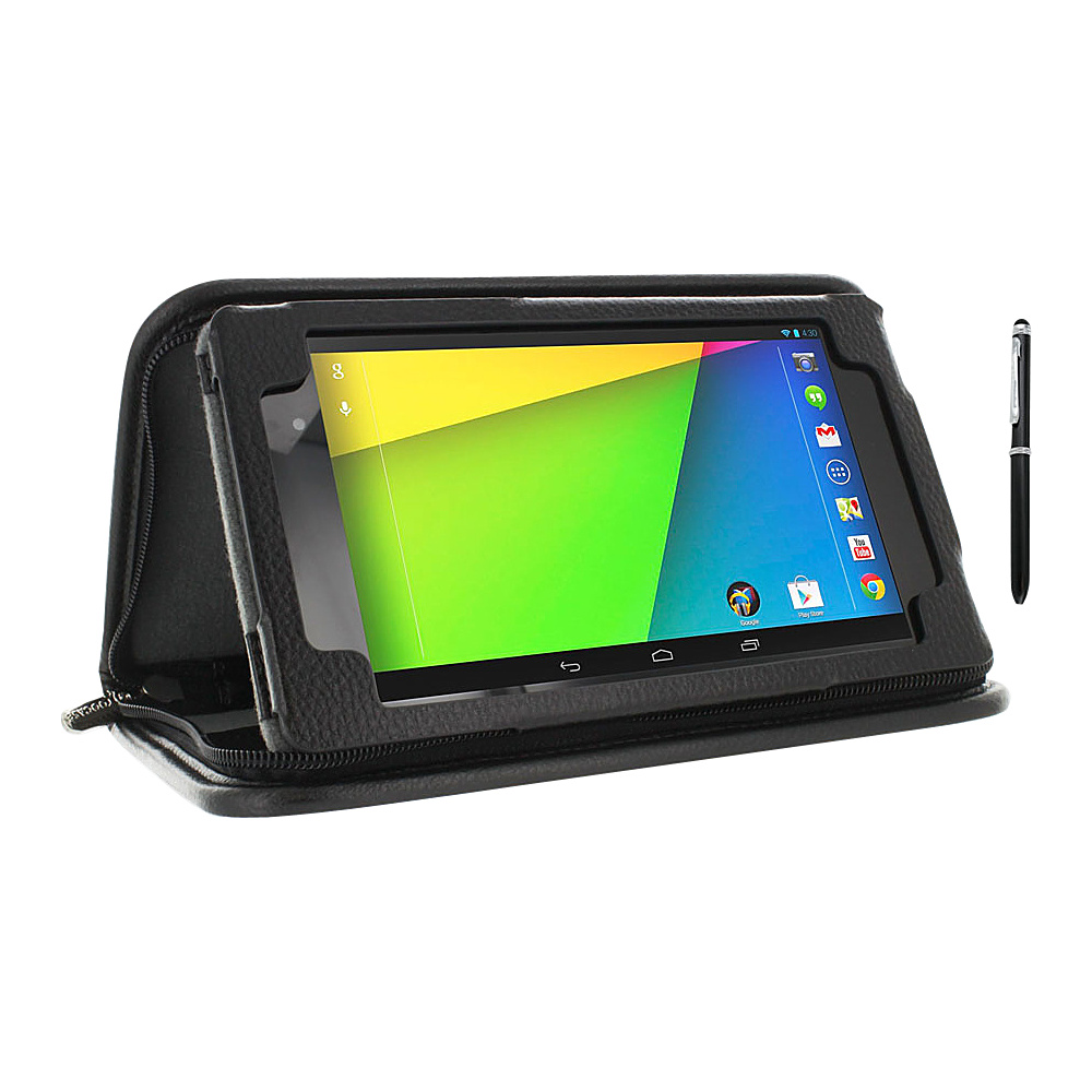 rooCASE Google Nexus 7 FHD Executive Portfolio Leather Case Black rooCASE Electronic Cases