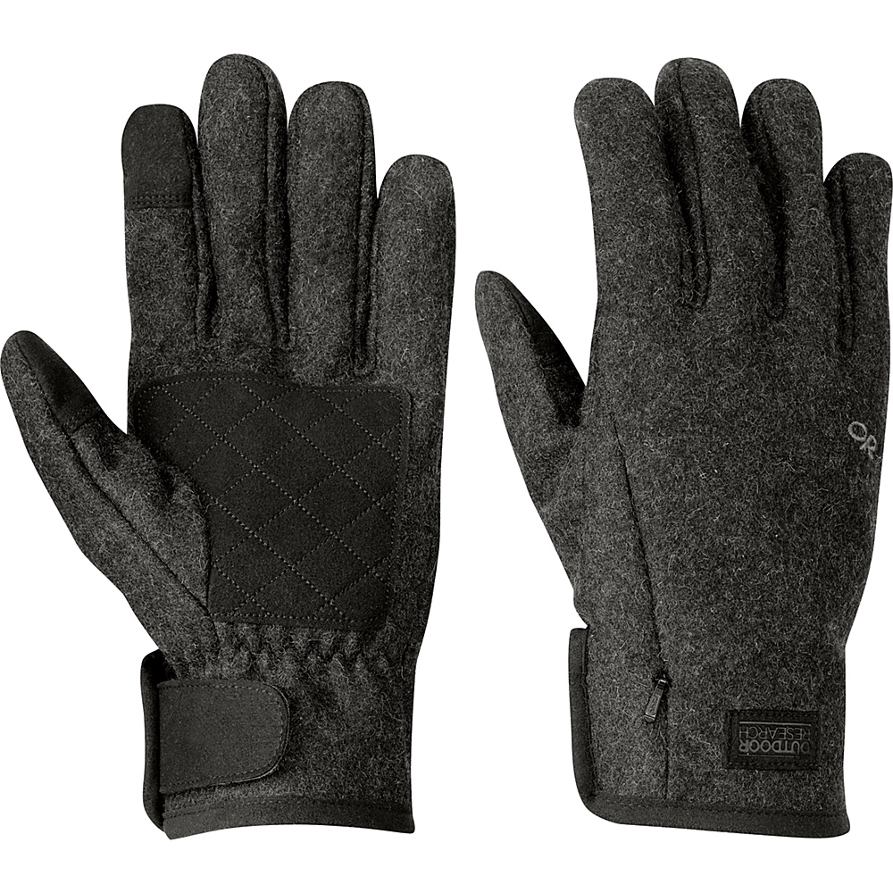 Outdoor Research Turnpoint Sensor Gloves Men s Charcoal MD Outdoor Research Hats Gloves Scarves