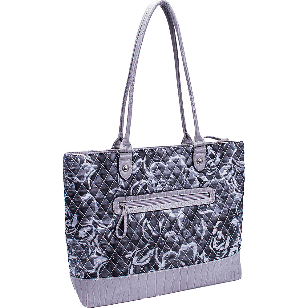 Parinda Allie Grey Floral Parinda Manmade Handbags
