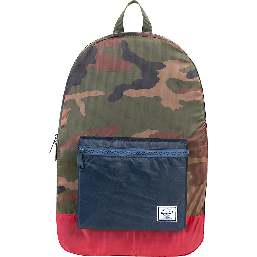 Herschel Supply Co. Packable Daypack Woodland Camo Navy Red Herschel Supply Co. Everyday Backpacks