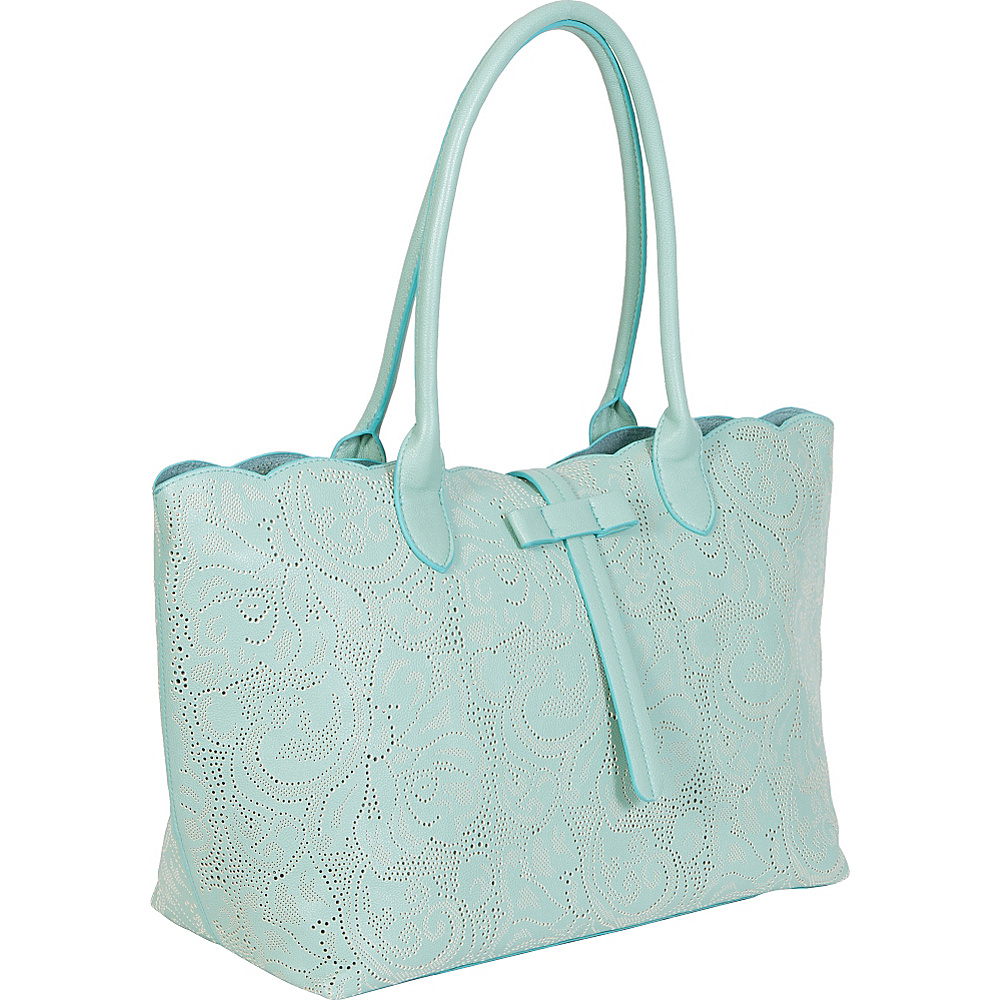 BUCO Tab Top Paisely Mint Green BUCO Manmade Handbags