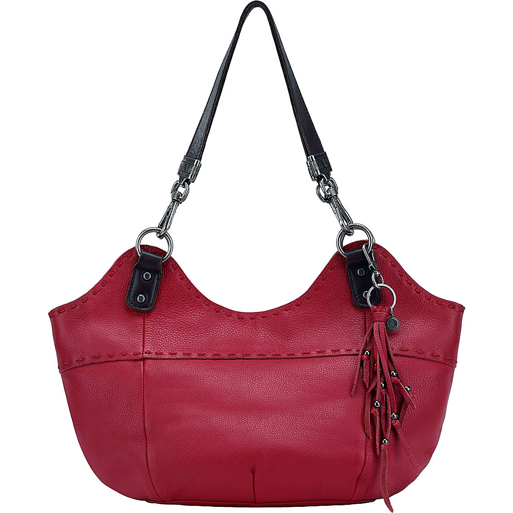 The Sak Indio Satchel Shoulder Bag Leather Ruby The Sak Leather Handbags