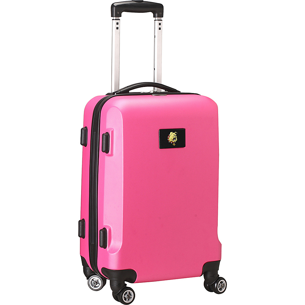Denco Sports Luggage NCAA 20 Domestic Carry On Pink Ferris State University Bulldogs Denco Sports Luggage Hardside Carry On
