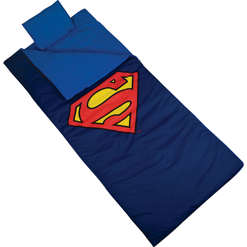 Wildkin Superman Shield Sleeping Bag Superman Wildkin Travel Pillows Blankets