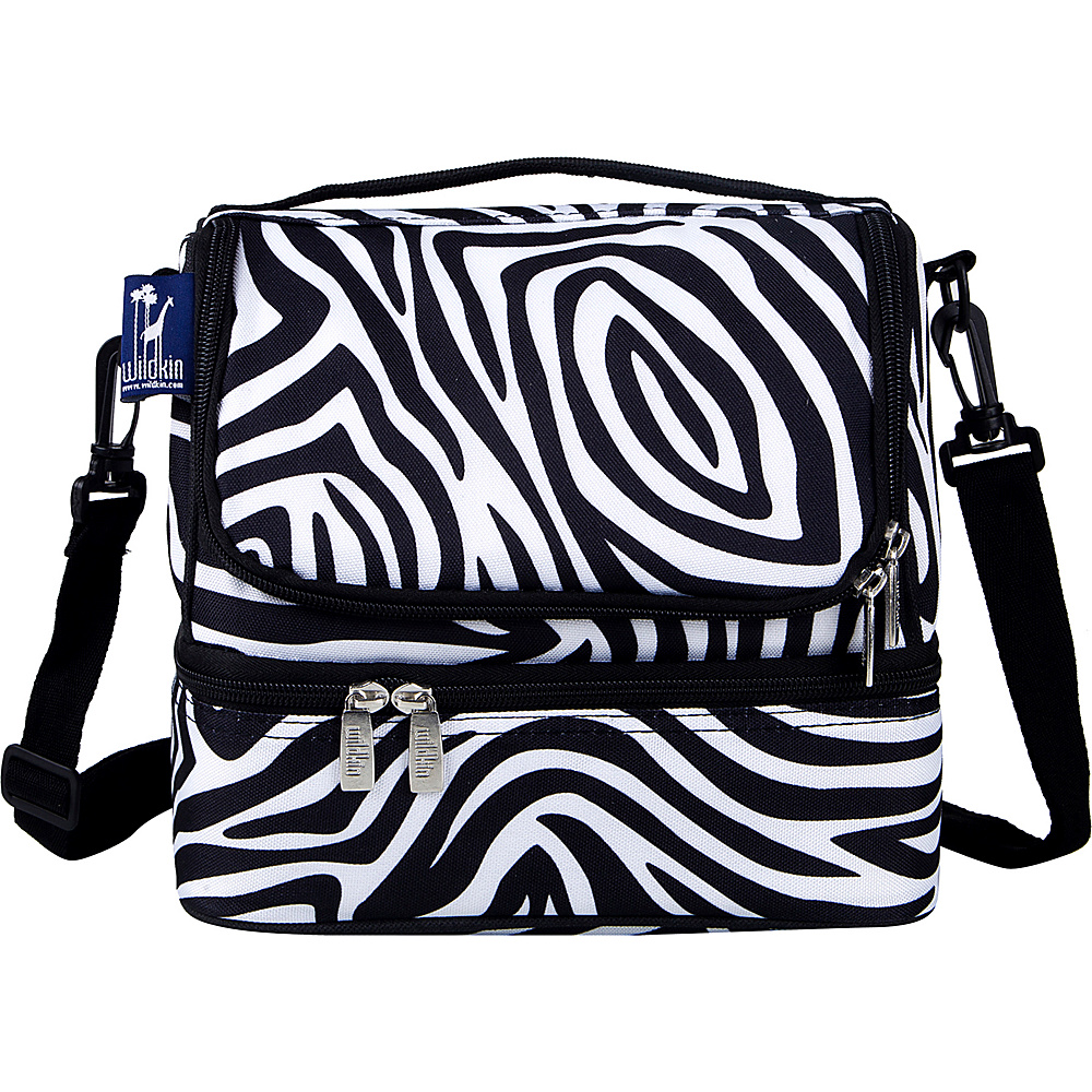 Wildkin Zebra Double Decker Lunch Bag Zebra Wildkin Travel Coolers