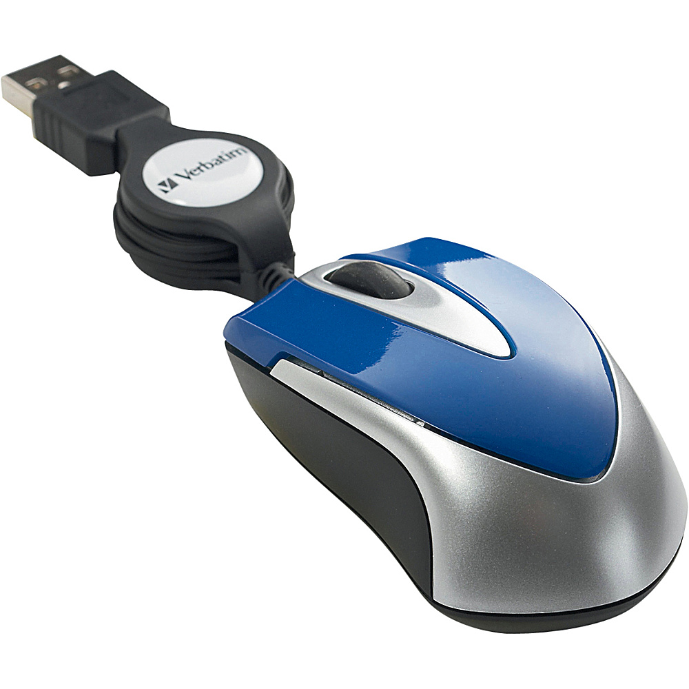 Verbatim Optical Travel Mouse Blue Verbatim Business Accessories