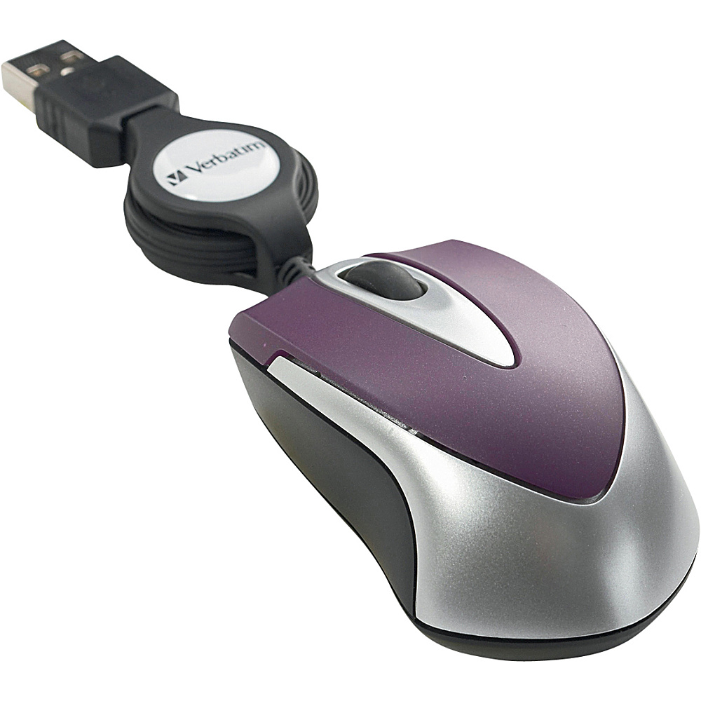 Verbatim Optical Travel Mouse Purple Verbatim Business Accessories