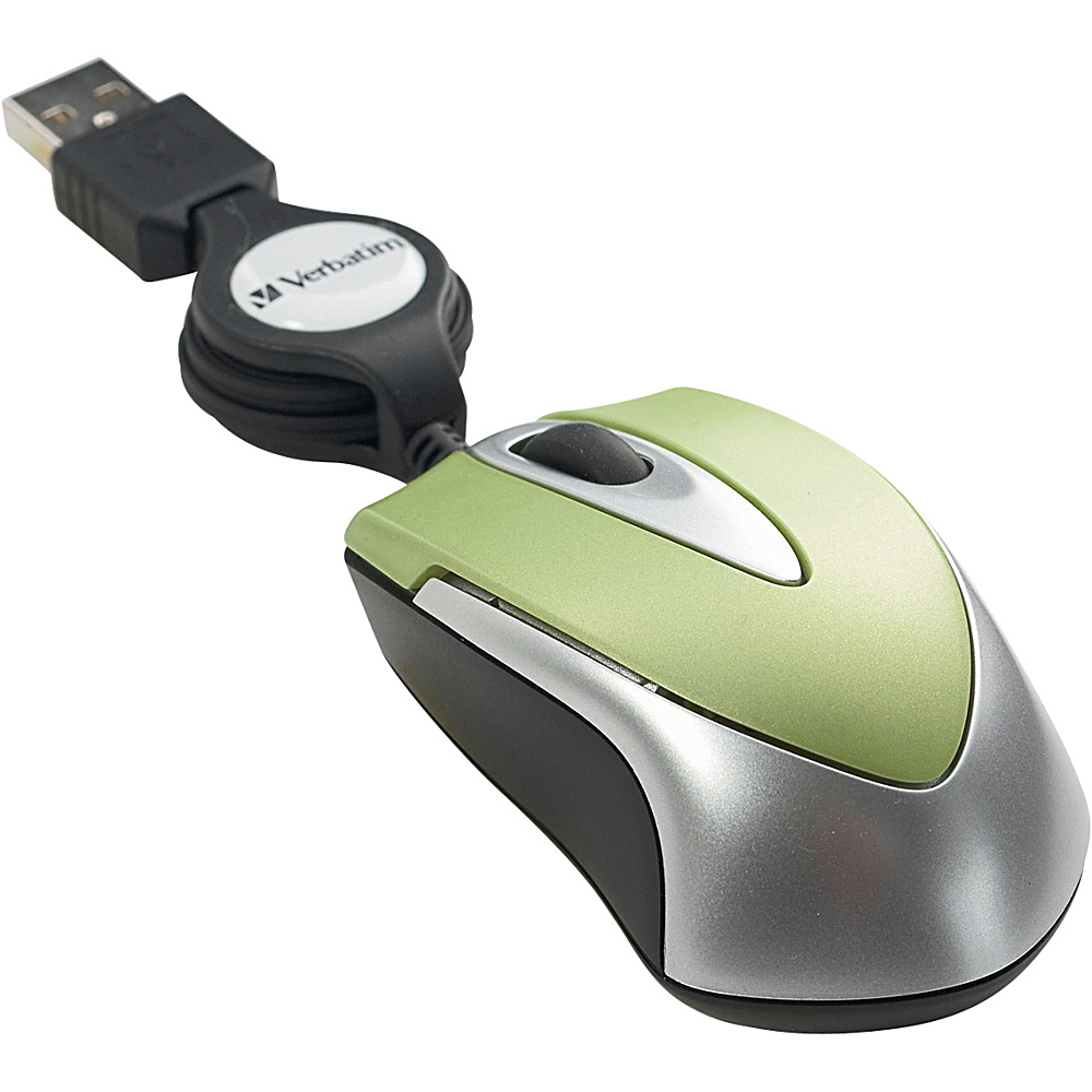Verbatim Optical Travel Mouse Green Verbatim Business Accessories