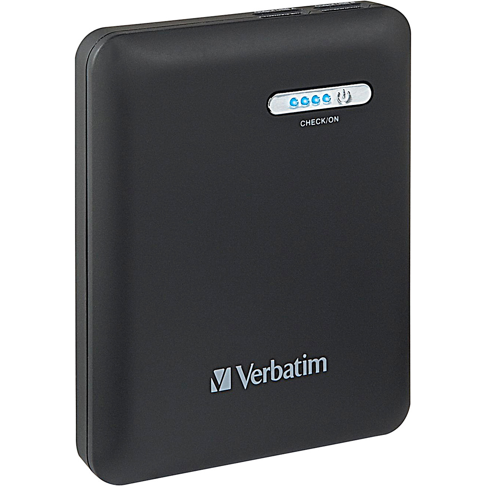 Verbatim Dual USB Power Pack 12000mAh Black Verbatim Portable Batteries Chargers