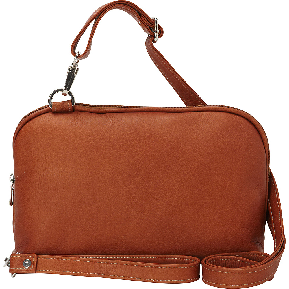 Piel Cross Body Carry-All Saddle - Piel Leather Handbags