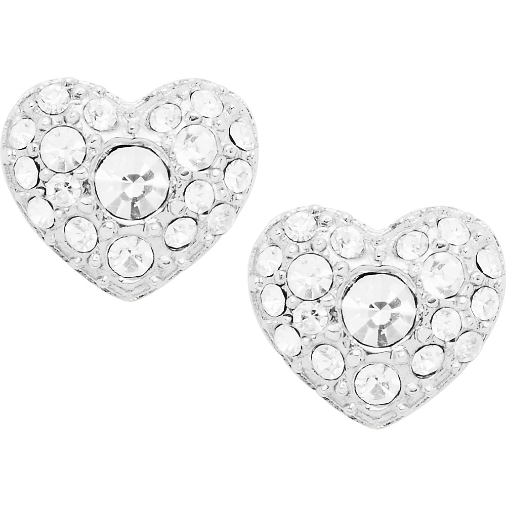 UPC 796483063860 product image for Fossil Glitz Heart Studs Silver - Fossil Jewelry | upcitemdb.com