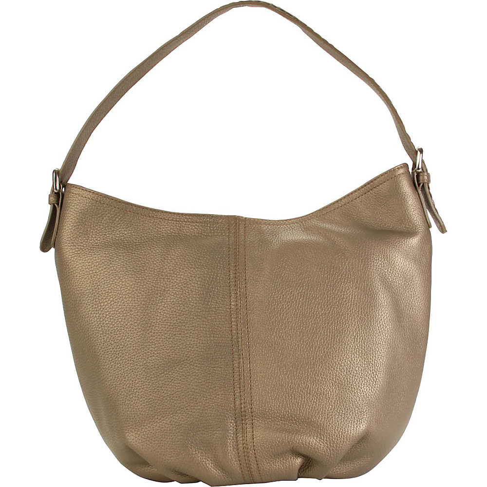 Hadaki Slouchy Hobo Bronze Hadaki Leather Handbags