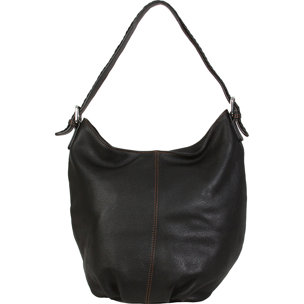 Hadaki Slouchy Hobo Black Hadaki Leather Handbags