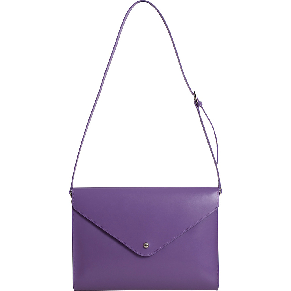 Paperthinks Large Envelope Bag Violet Paperthinks Leather Handbags