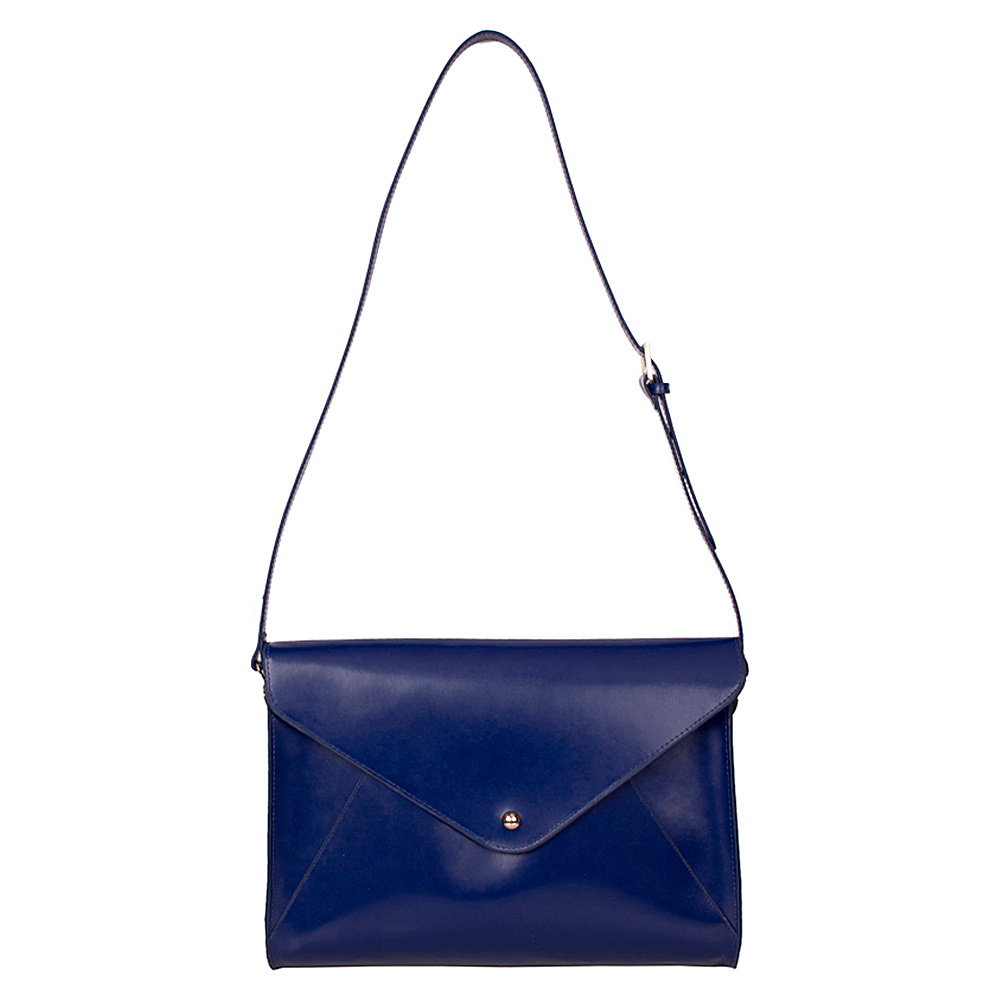 Paperthinks Large Envelope Bag Navy Blue Paperthinks Leather Handbags