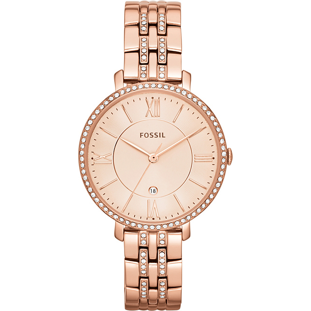 Fossil Women s Jacqueline Bracelet Watch Rose Gold Fossil Watches