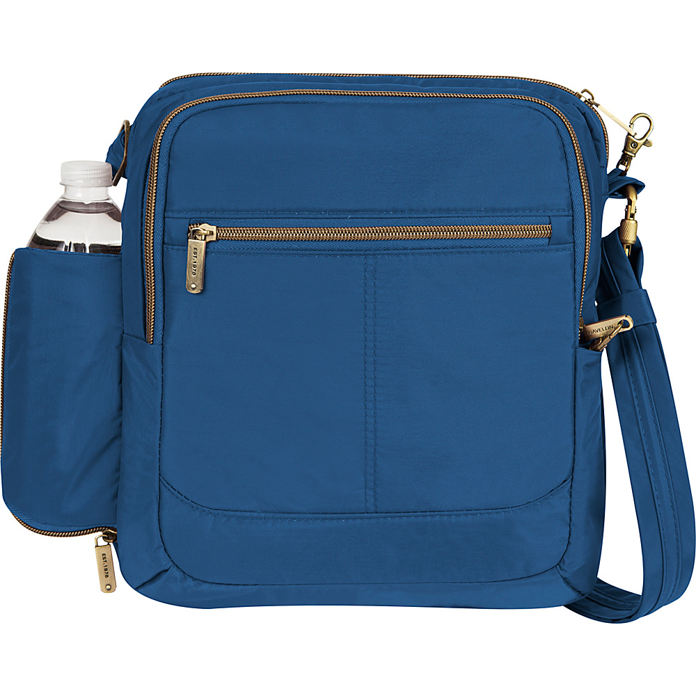 Travelon Anti Theft Signature N S Shoulder Bag Cobalt Travelon Fabric Handbags