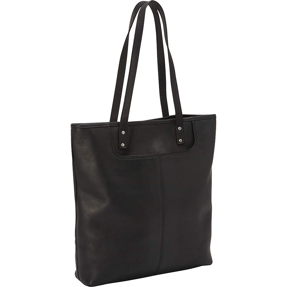 Le Donne Leather Fly Away Tote Black Le Donne Leather Leather Handbags