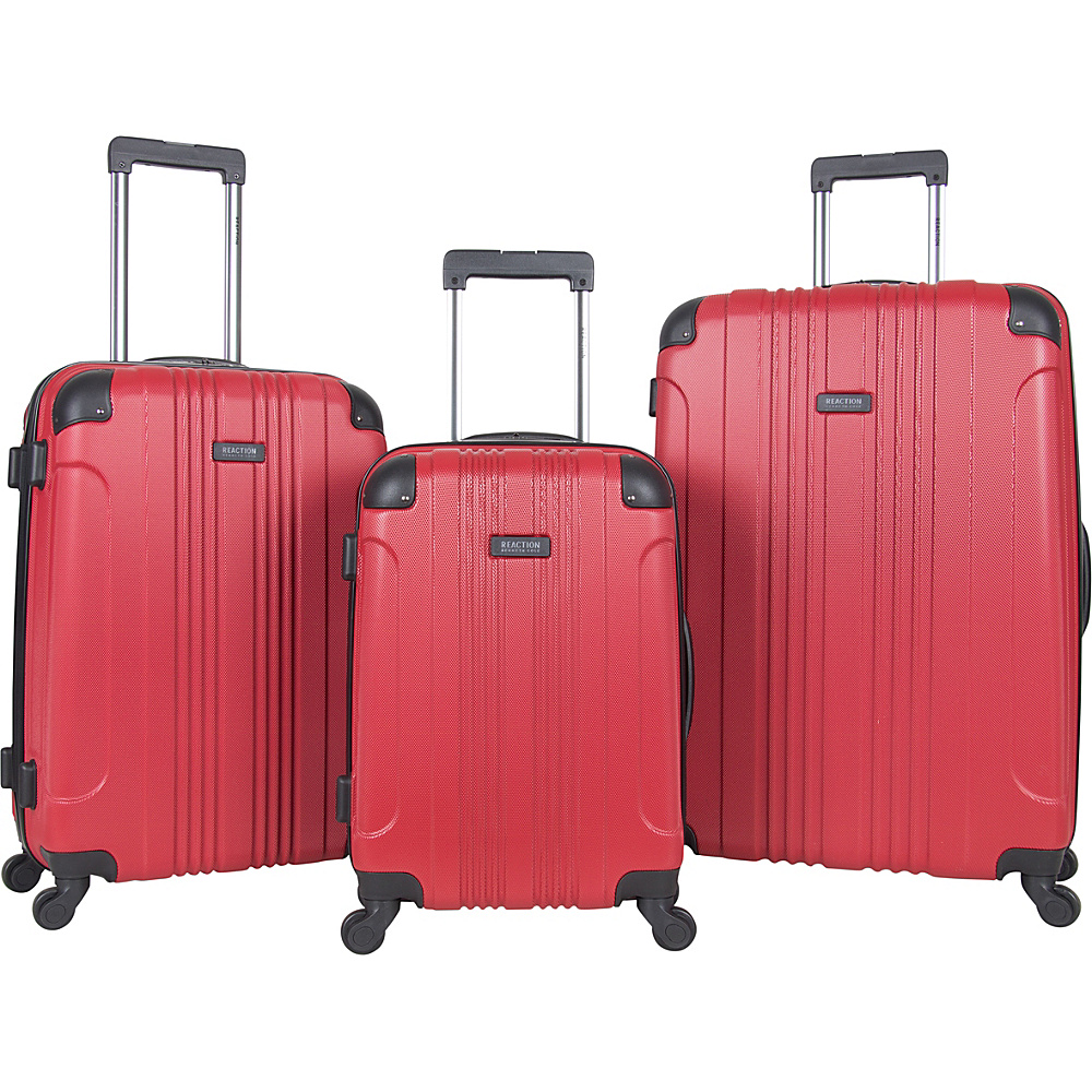 Kenneth Cole Reaction Out of Bounds 3 Piece Hardside Spinner Luggage Set Barn Red Kenneth Cole Reaction Luggage Sets