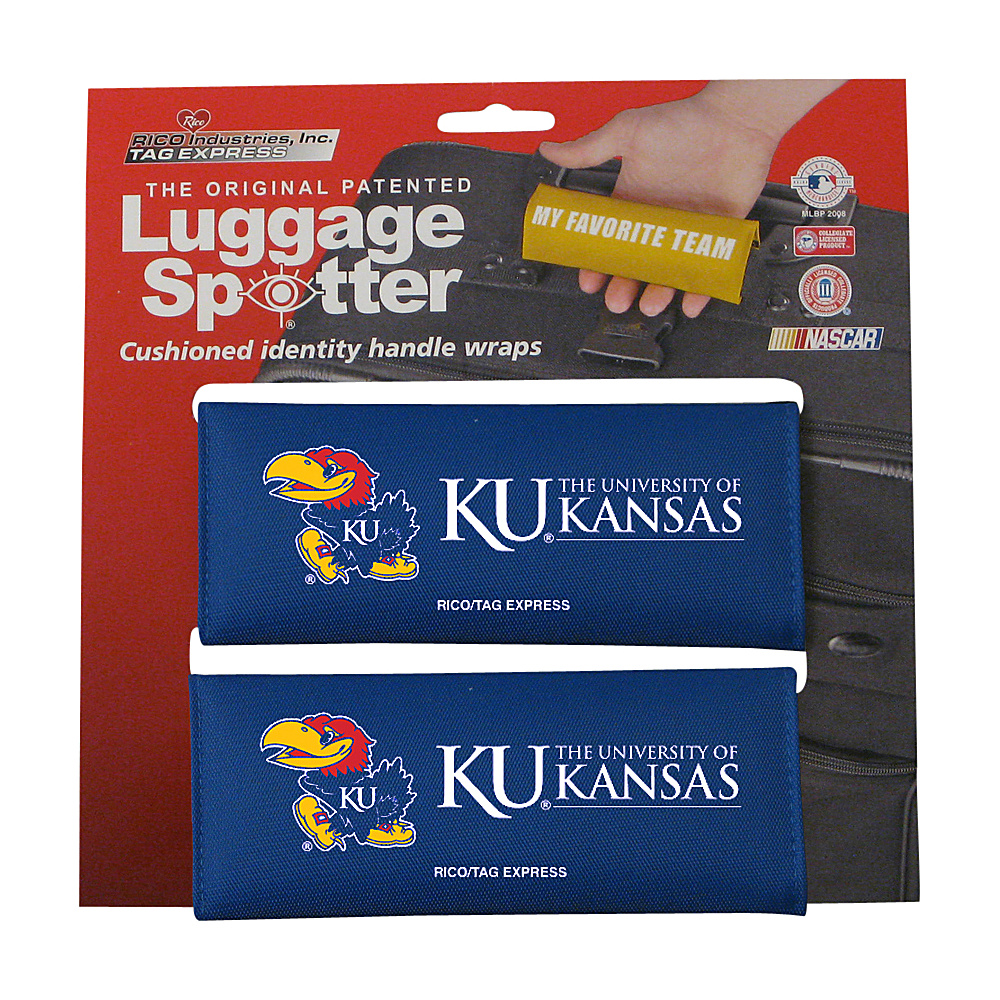 Luggage Spotters NCAA Kansas Jayhawks Blue Luggage Spotters Luggage Accessories