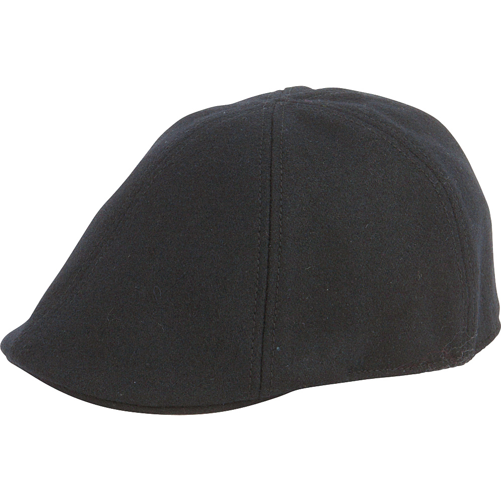 San Diego Hat Wool 6 Panel Driver with Inner Stretchband Black San Diego Hat Hats