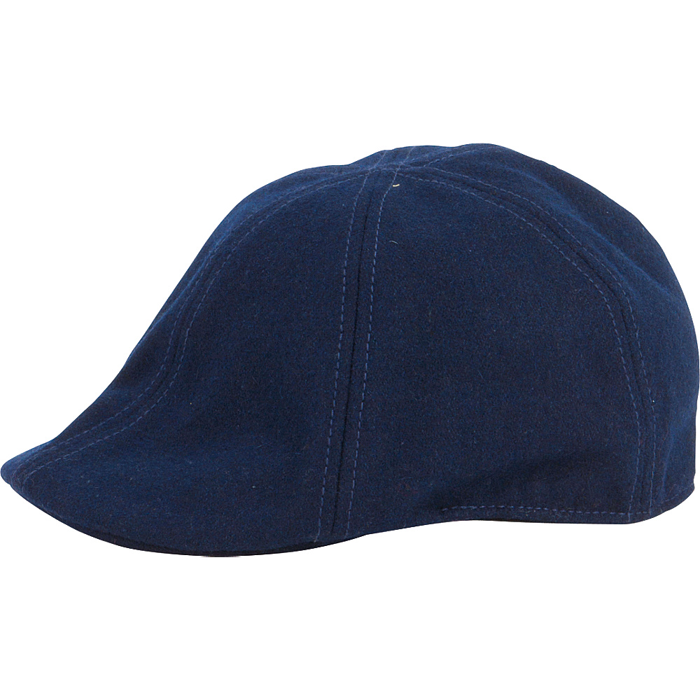 San Diego Hat Wool 6 Panel Driver with Inner Stretchband Navy San Diego Hat Hats Gloves Scarves