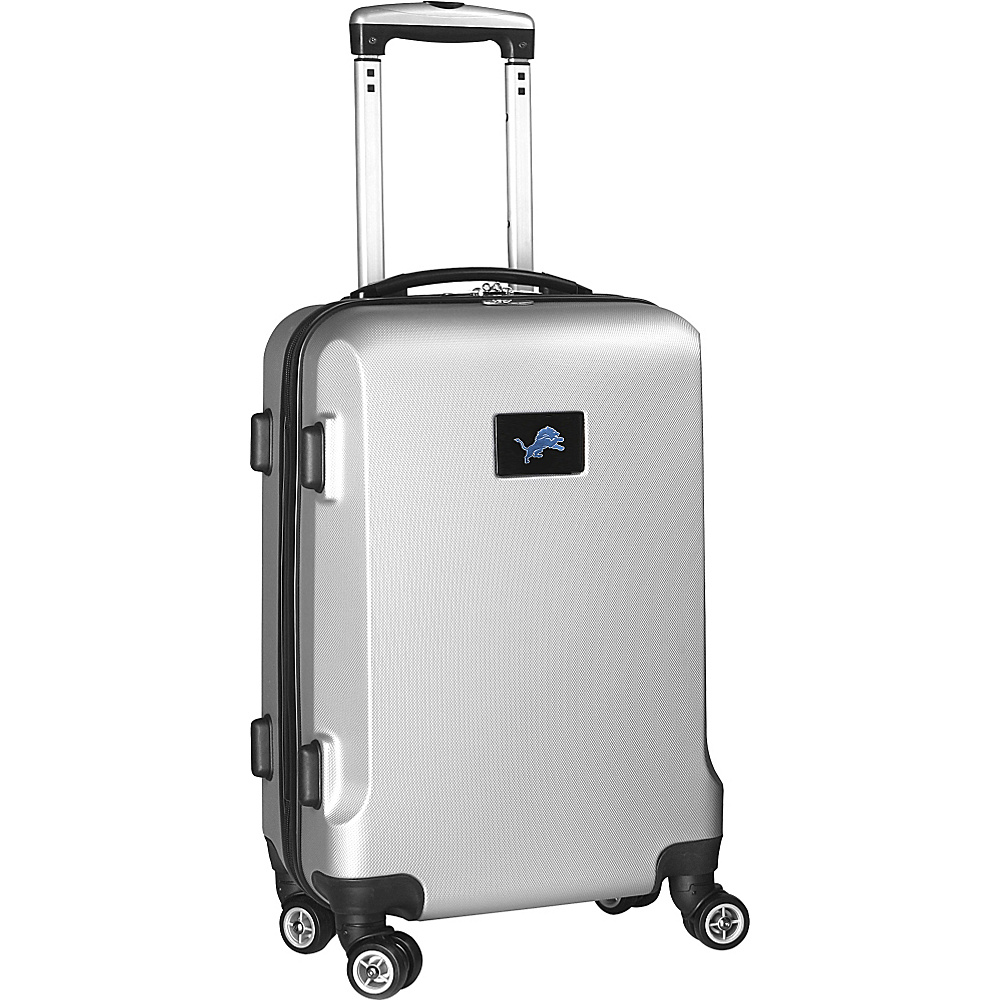 Denco Sports Luggage NFL 20 Domestic Carry On Silver Detroit Lions Denco Sports Luggage Hardside Carry On