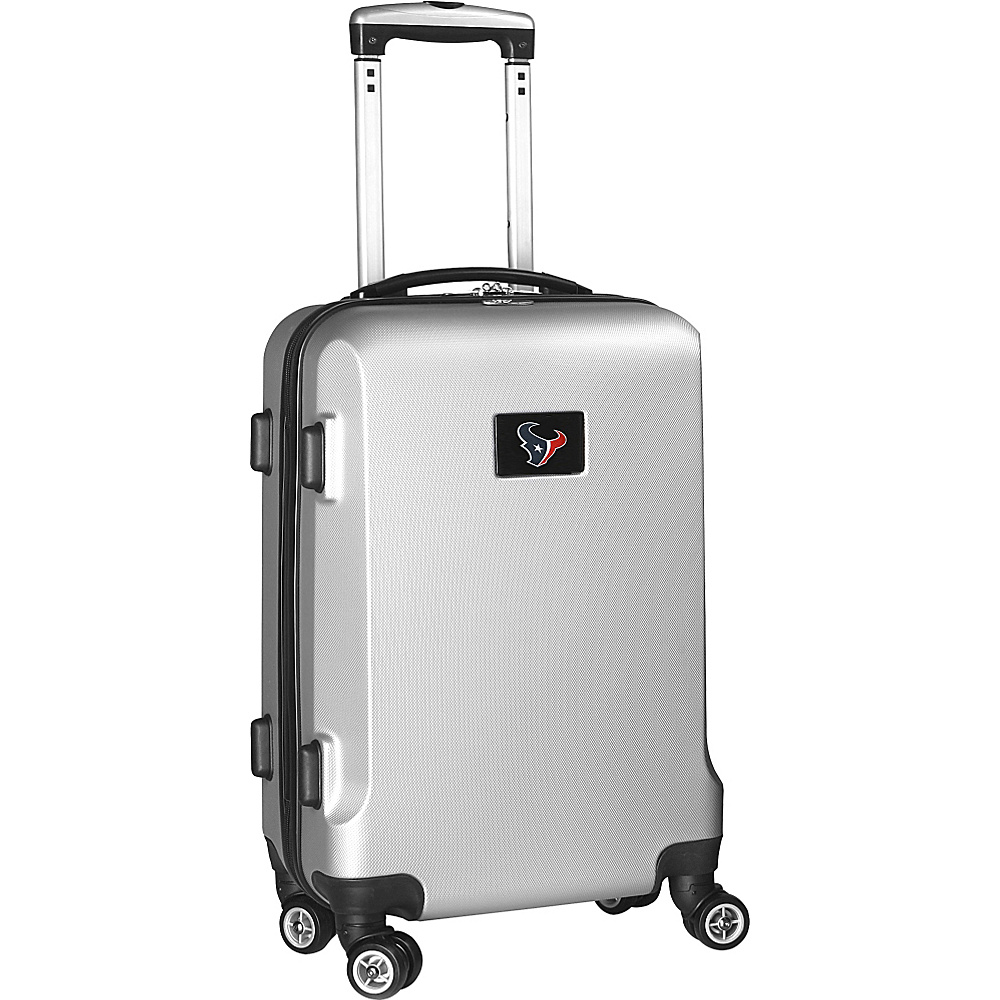 Denco Sports Luggage NFL 20 Domestic Carry On Silver Houston Texans Denco Sports Luggage Hardside Carry On