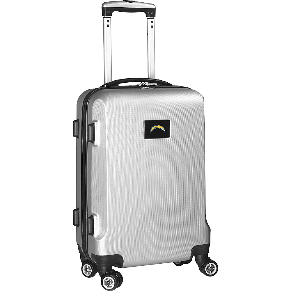 Denco Sports Luggage NFL 20 Domestic Carry On Silver San Diego Chargers Denco Sports Luggage Hardside Carry On