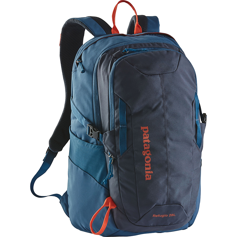 Patagonia Refugio Pack 28L Smolder Blue w Glass Blue Patagonia Business Laptop Backpacks