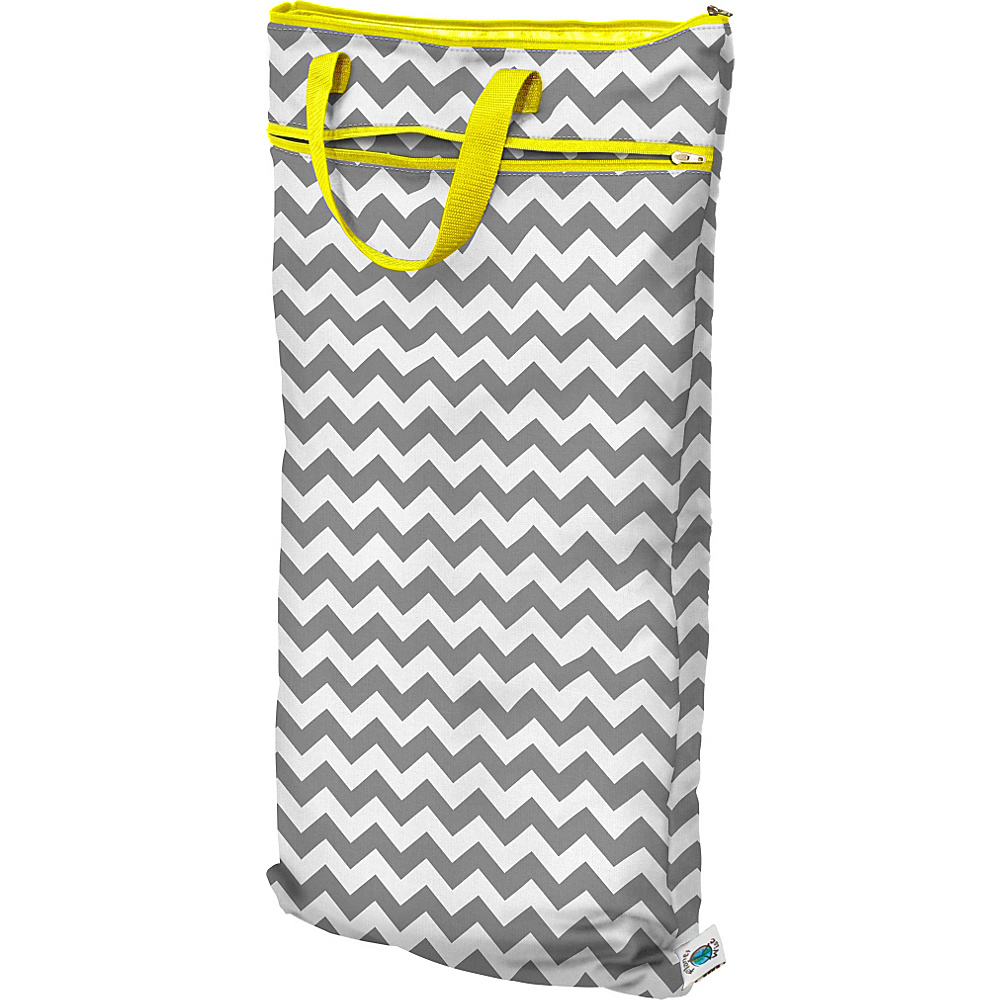 Planet Wise Hanging Wet Dry Bag Gray Chevron Planet Wise Diaper Bags Accessories