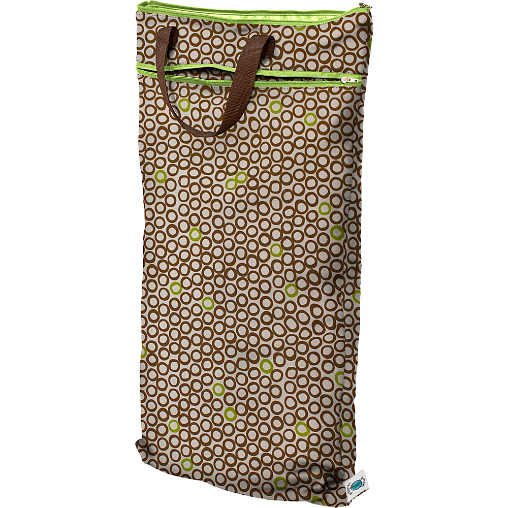 Planet Wise Hanging Wet Dry Bag Lime Cocoa Bean Planet Wise Diaper Bags Accessories