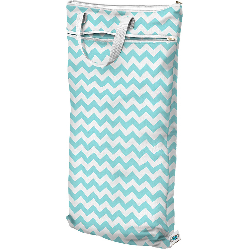 Planet Wise Hanging Wet Dry Bag Teal Chevron Planet Wise Diaper Bags Accessories