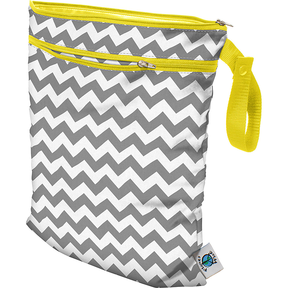 Planet Wise Wet Dry Bag Gray Chevron Planet Wise Diaper Bags Accessories