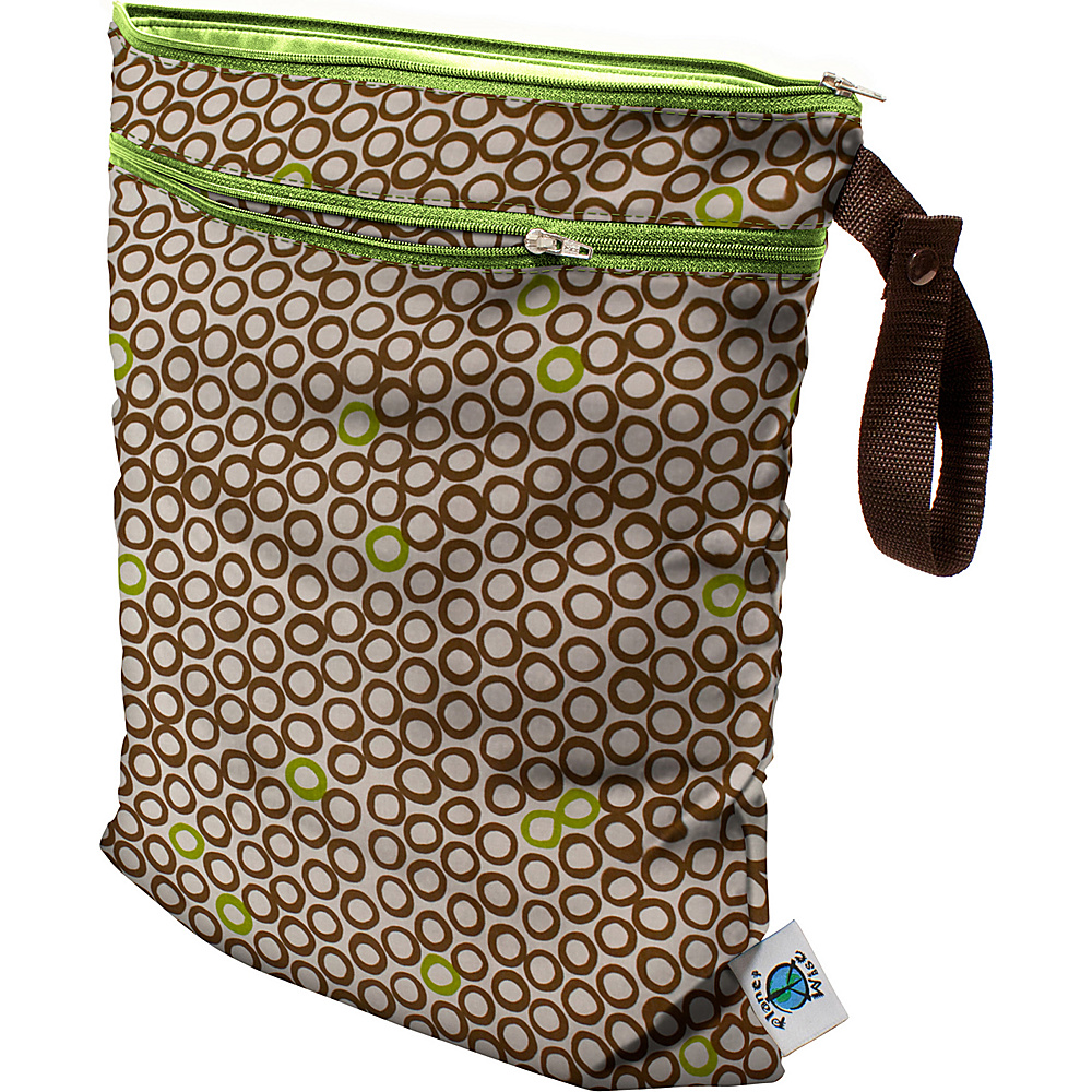 Planet Wise Wet Dry Bag Lime Cocoa Bean Planet Wise Diaper Bags Accessories