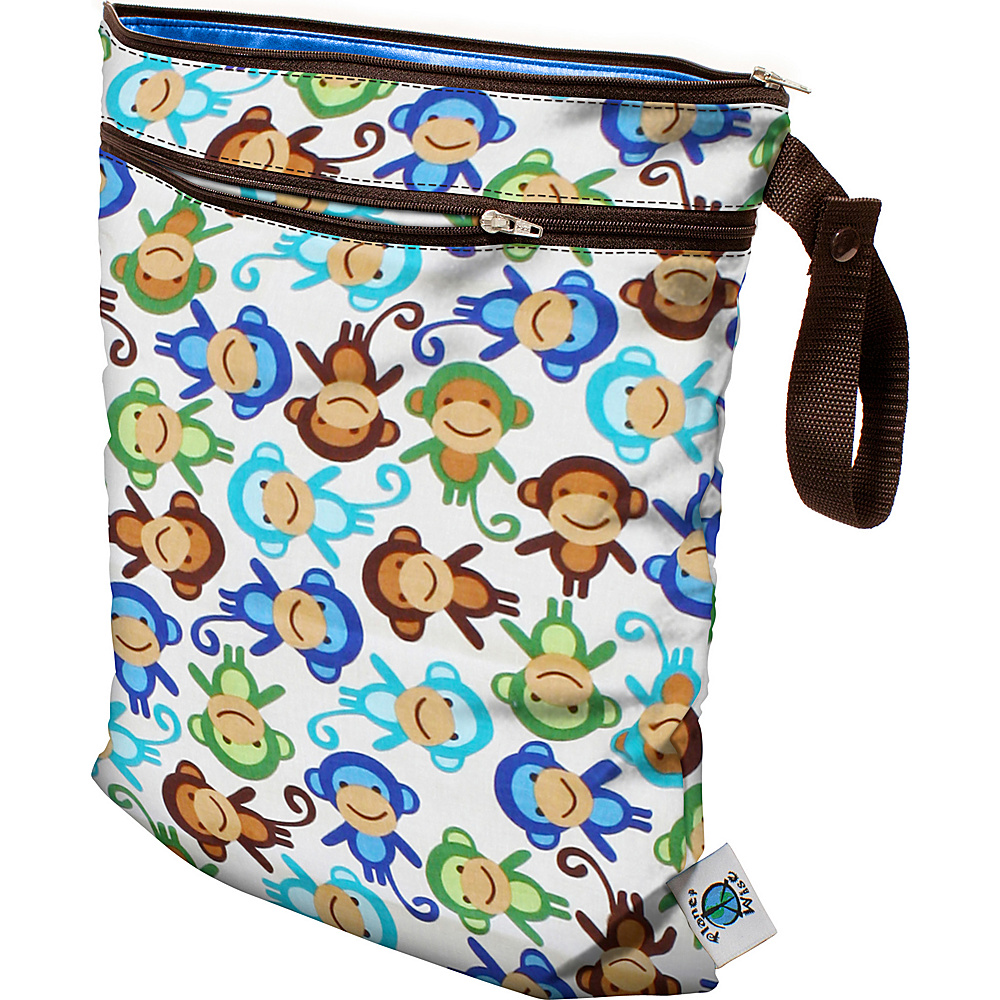 Planet Wise Wet Dry Bag Monkey Fun Planet Wise Diaper Bags Accessories