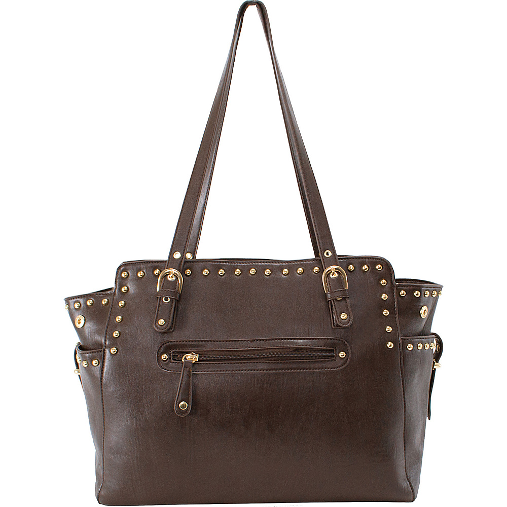 Parinda Felicity Tote Brown Parinda Manmade Handbags