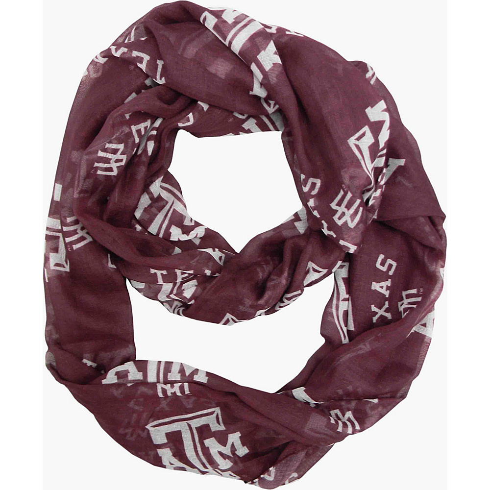 Littlearth Sheer Infinity Scarf SEC Teams Texas A M University Littlearth Hats Gloves Scarves