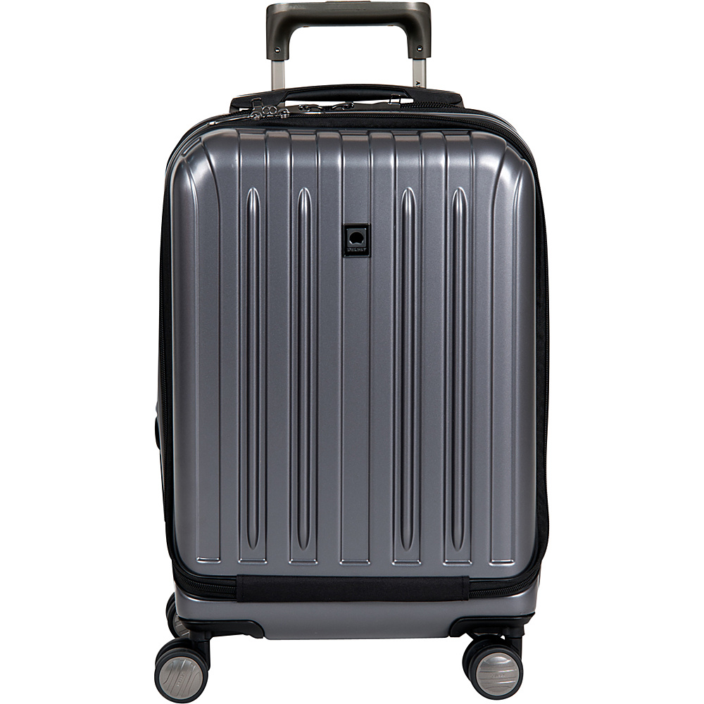 Delsey Helium Titanium International Carry On Spinner Trolley Graphite Delsey Hardside Carry On