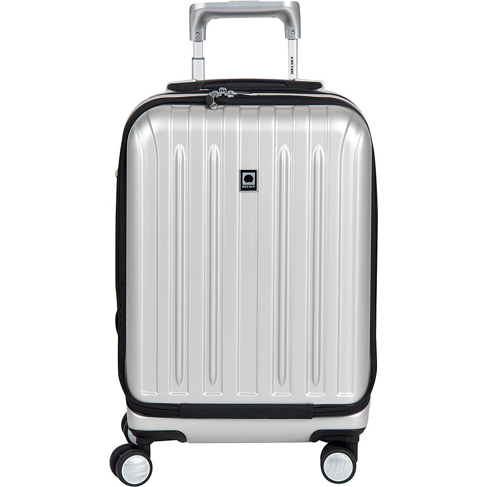 Delsey Helium Titanium International Carry On Spinner Trolley Silver Delsey Hardside Carry On